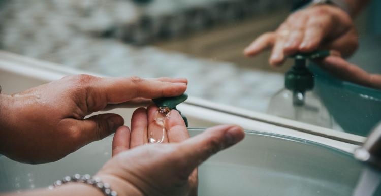 Hand washing image